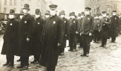 Masked policemen in Seattle